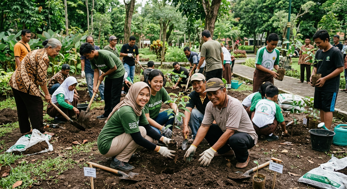 Penanaman Pohon Bersama Komunitas LIVESGP BEKASI Hijau