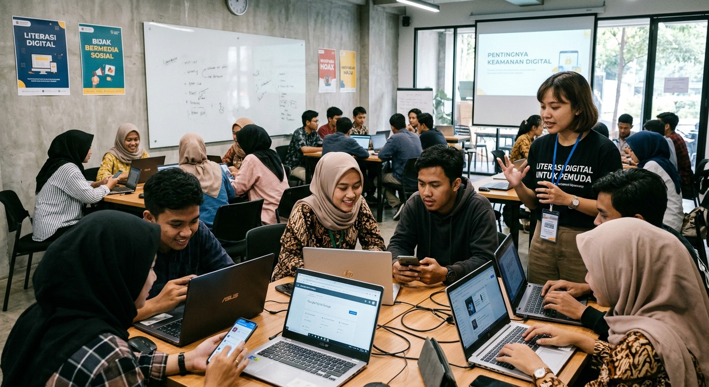 Workshop Literasi Digital Pemuda - kegiatan LIVESGP BEKASI